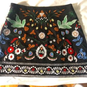 Beautiful embroidered Mini Skirt